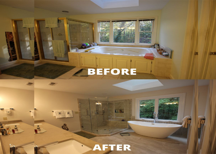 Bathroom Remodeling Fort Worth customer bathroom before after
